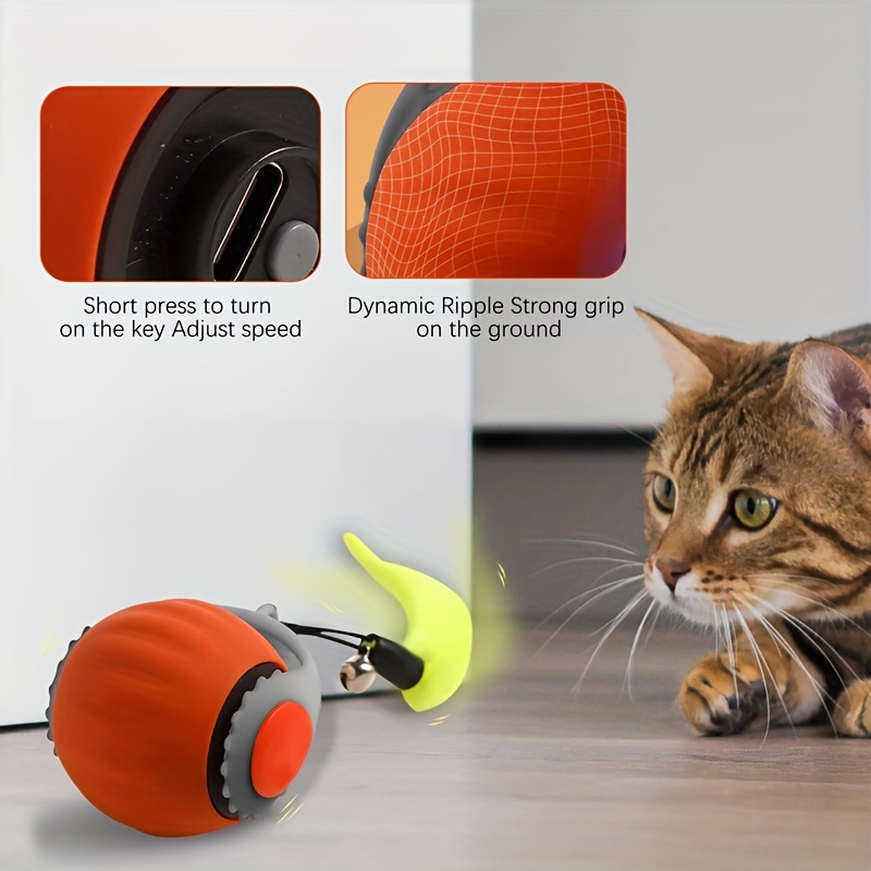 Автоматична търкаляща се топка с опашка